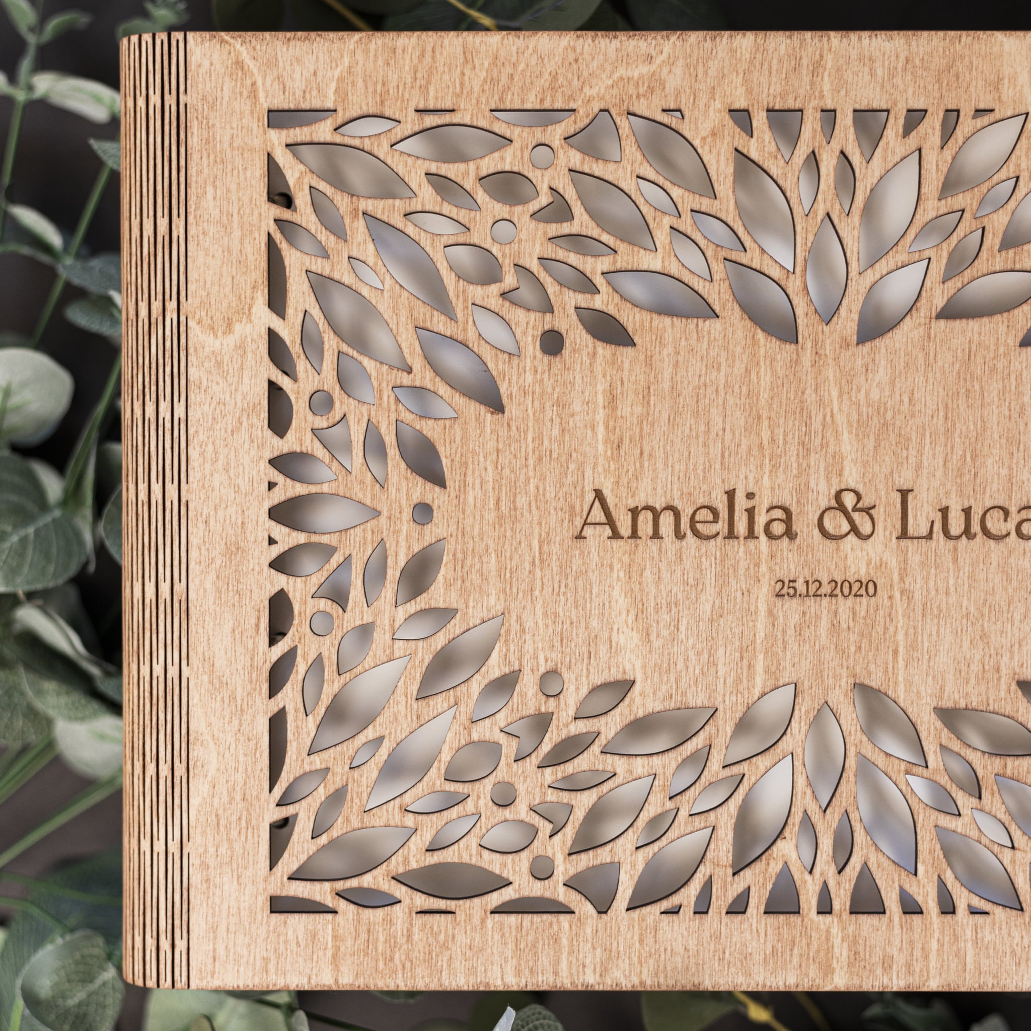Wooden Photo Album - Crownleaf