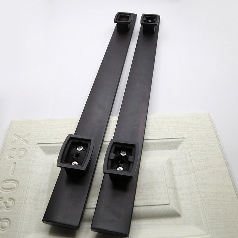 Wooden Door Glass Knob Handle  Hotel Villa European Style Simple Antique Black Surface Mounted Solid Barn Pull Hand Wardrobe Shoe Cabinet Bathroom Cabinet Handle Drawer Handle Stevvex