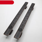 Wooden Door Glass Knob Handle  Hotel Villa European Style Simple Antique Black Surface Mounted Solid Barn Pull Hand Wardrobe Shoe Cabinet Bathroom Cabinet Handle Drawer Handle Stevvex