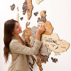 3D Europe Wooden Map Multicolor Enjoy The Wood