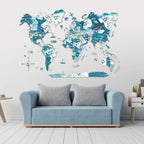 3D Wooden World Map Aurora Enjoy The Wood