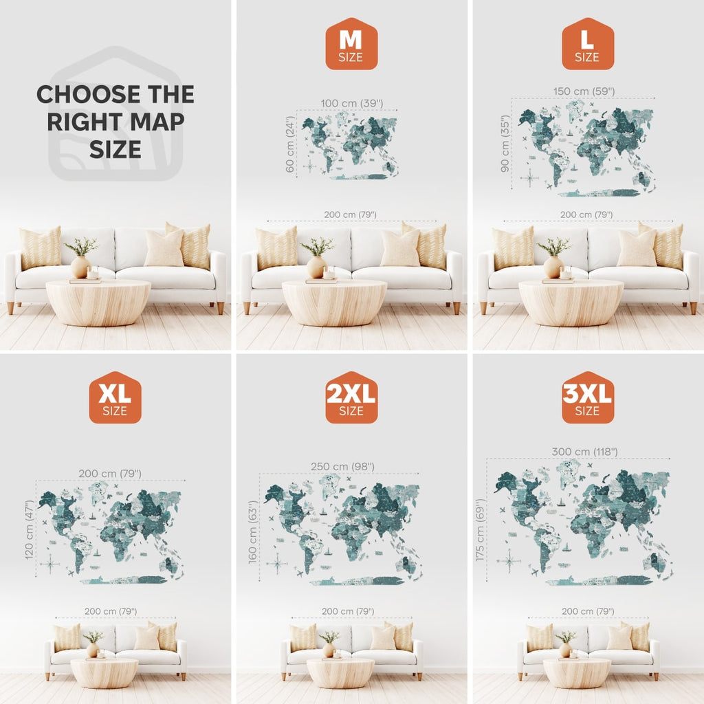 3D Wooden World Map Aurora Enjoy The Wood