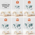3D Wooden World Map Aurora Enjoy The Wood
