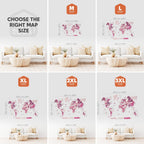 3D Wooden World Map Dream Enjoy The Wood
