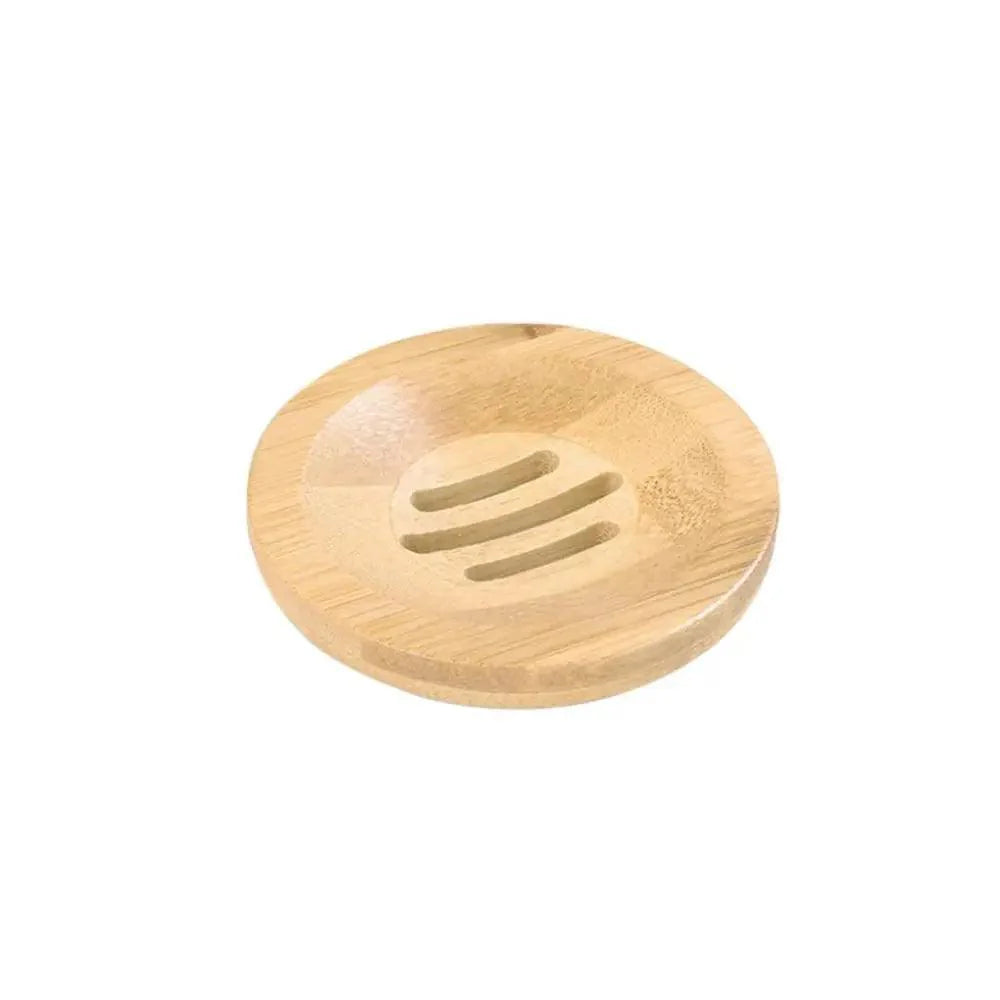 Wooden Natural Bamboo Soap Dishes Tray Holder Storage Soap Rack Plate Box Container Portable Bathroom Soap Dish Storage Box Bathroom Wooden Soap Case Holder Home Hand Craft Natural Wood Dish Holder for Soap Sponge Stevvex
