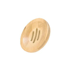 Wooden Natural Bamboo Soap Dishes Tray Holder Storage Soap Rack Plate Box Container Portable Bathroom Soap Dish Storage Box Bathroom Wooden Soap Case Holder Home Hand Craft Natural Wood Dish Holder for Soap Sponge Stevvex