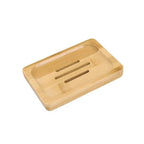 Wooden Natural Bamboo Soap Dishes Tray Holder Storage Soap Rack Plate Box Container Portable Bathroom Soap Dish Storage Box Bathroom Wooden Soap Case Holder Home Hand Craft Natural Wood Dish Holder for Soap Sponge Stevvex