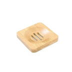 Wooden Natural Bamboo Soap Dishes Tray Holder Storage Soap Rack Plate Box Container Portable Bathroom Soap Dish Storage Box Bathroom Wooden Soap Case Holder Home Hand Craft Natural Wood Dish Holder for Soap Sponge Stevvex
