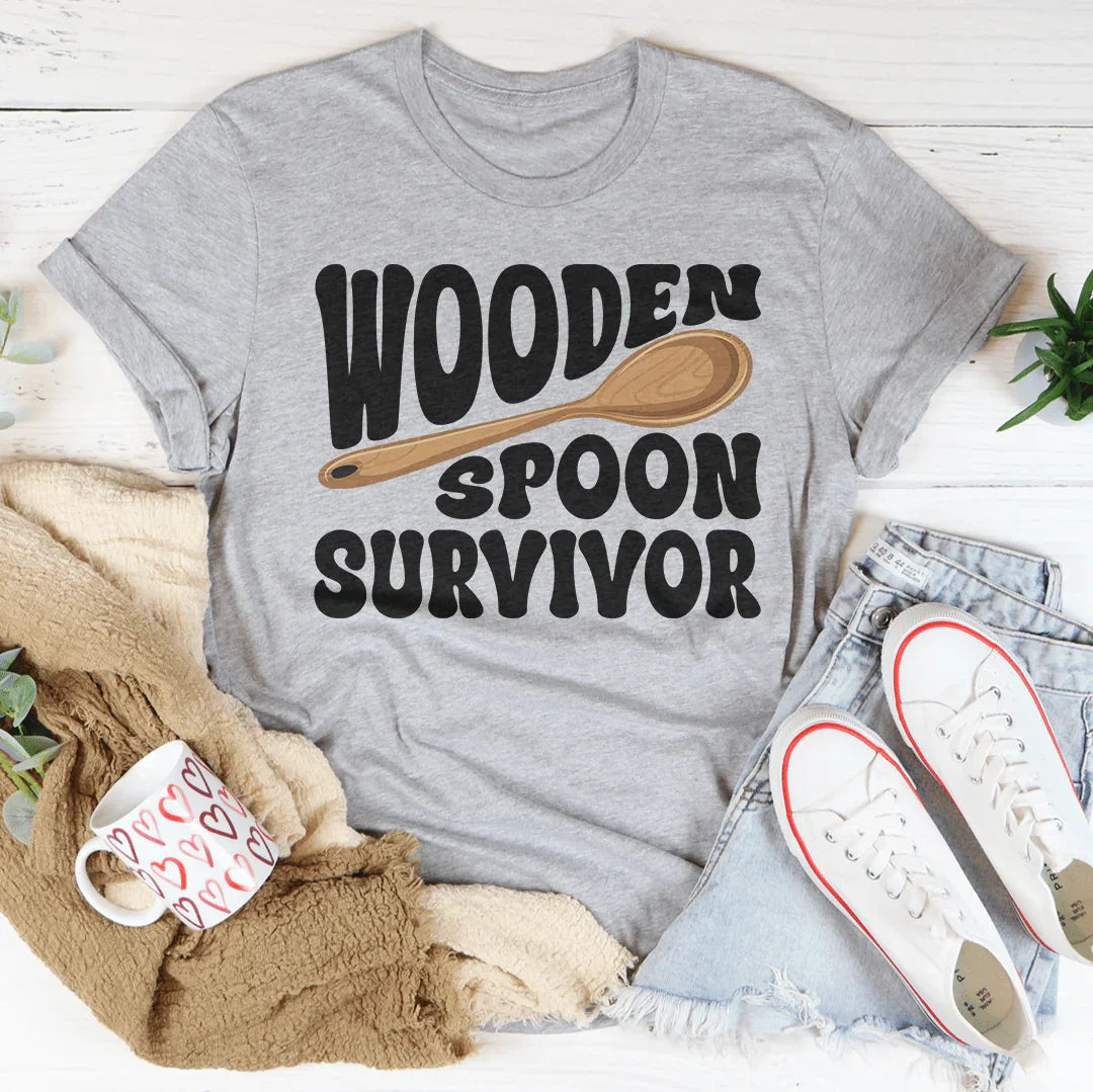 Wooden Spoon Survivor Tee Peachy Sunday