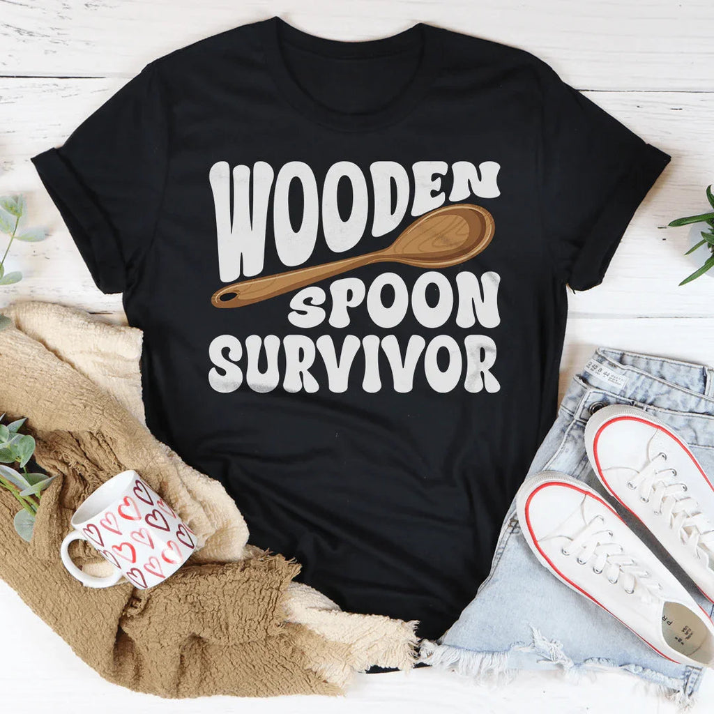 Wooden Spoon Survivor Tee Peachy Sunday