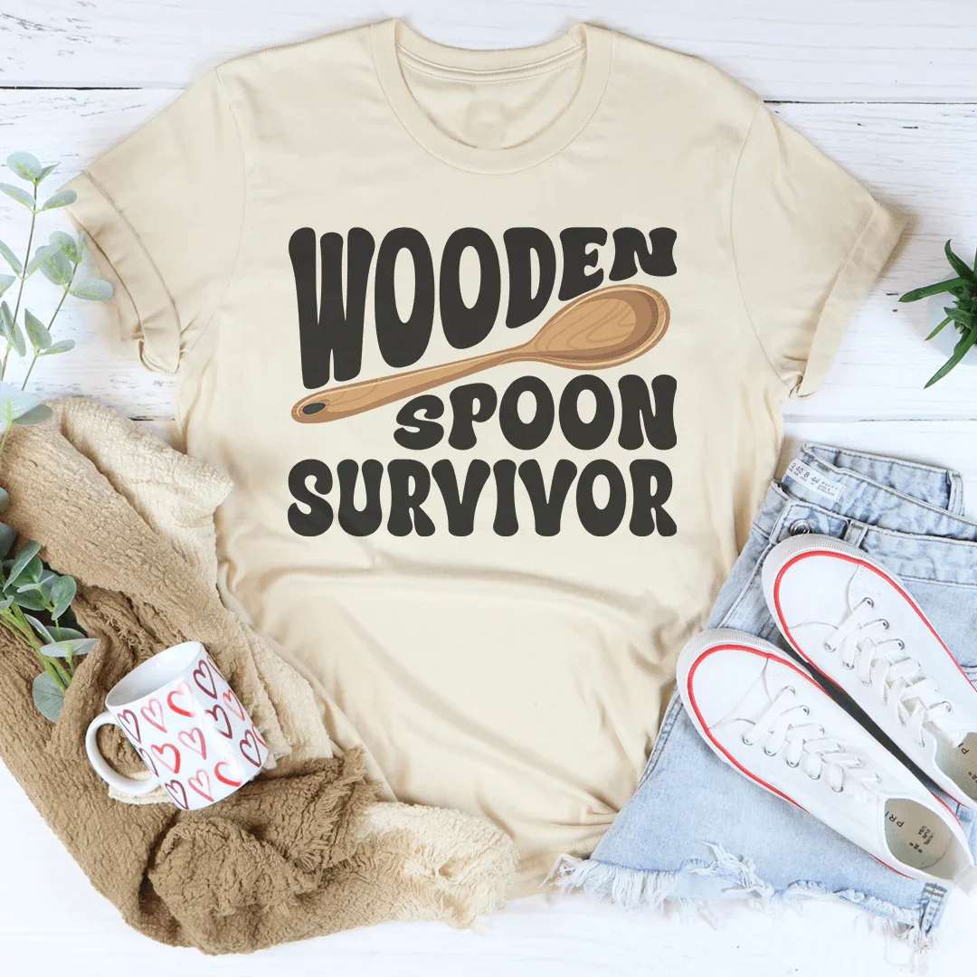 Wooden Spoon Survivor Tee Peachy Sunday