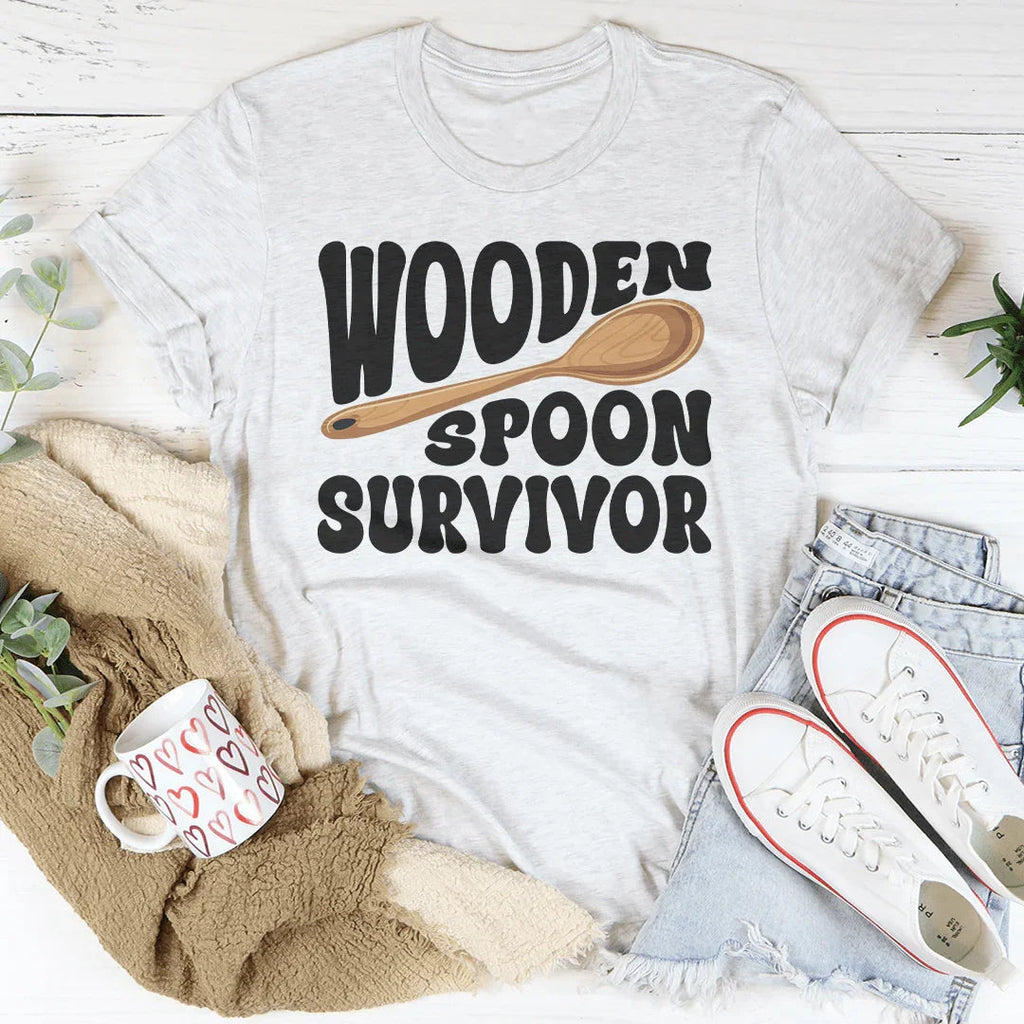 Wooden Spoon Survivor Tee Peachy Sunday