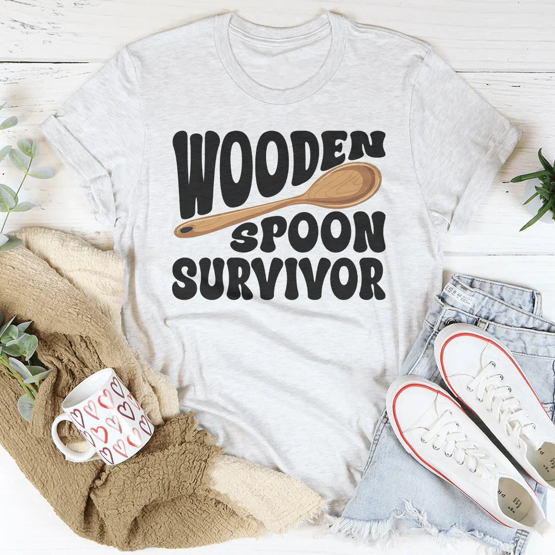 Wooden Spoon Survivor Tee Peachy Sunday