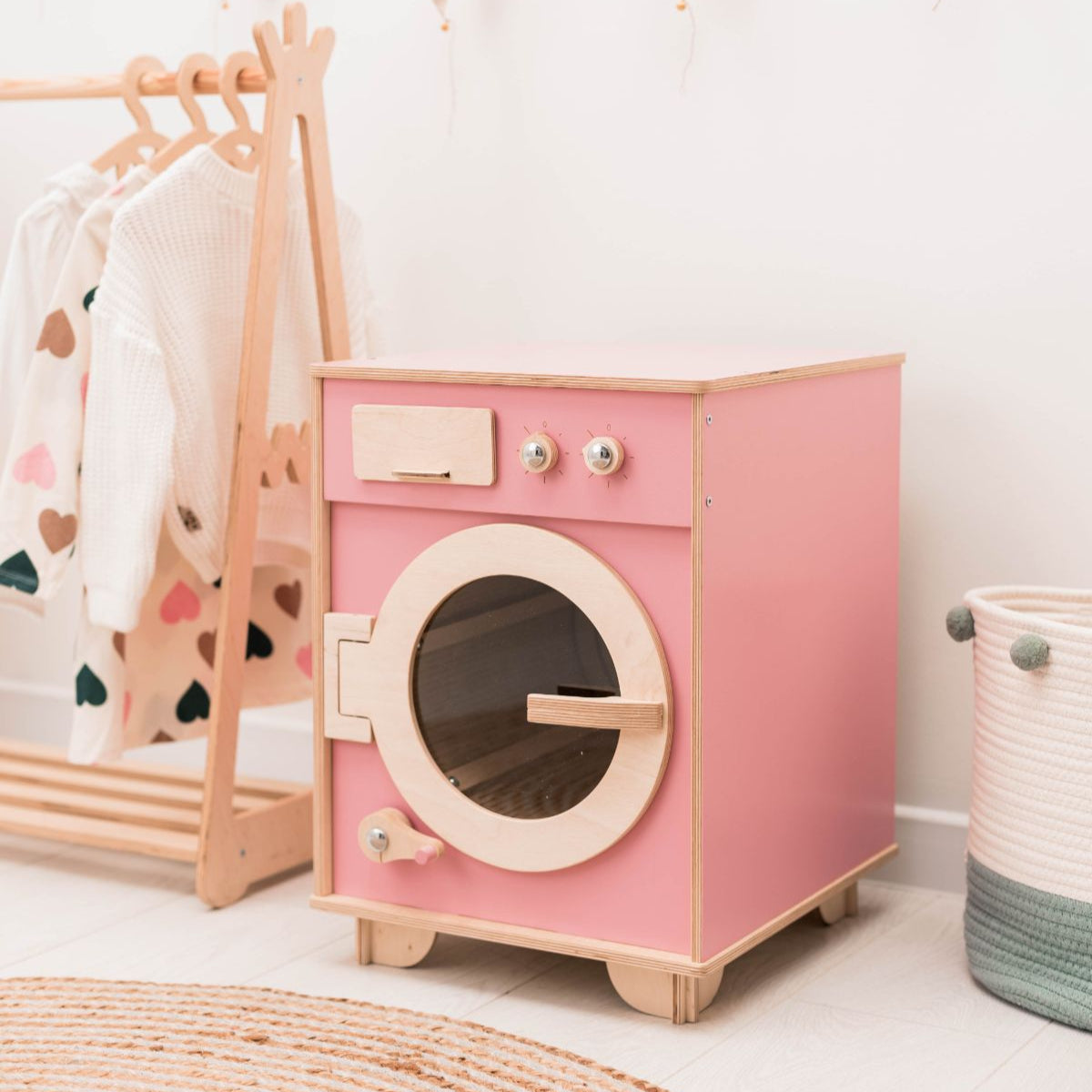 Color Wooden Toy Washing Machine - SJB-DIAMOND ELITES