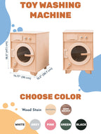 Natural Wooden Toy Washing Machine - SJB-DIAMOND ELITES