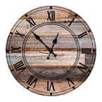 Wooden Wall Clock 10 Inch Silent Non Ticking Quartz Wall Clock 10 Inch Silent Non-Ticking Wooden Wall Clocks Battery Operated Country Retro Rustic Style Decorative for Living Room Kitchen  Retro Fashion Wood Wall Clock Decorative for Living Room Kitchen