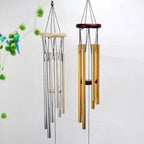 Wooden Wind Bell Romantic Memorial Wind Chimes For Outside 30 Inch 6 Rustproof Aluminum Tubes Wooden Wind Bell Romantic Memorial Wind-chimes Best Gift For Home Garden Patio Yard Stevvex