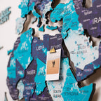 3D LED / LUMINOUS Wooden World Map 3.0 Ocean - SJB-DIAMOND ELITES