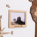 Set of 9 Wooden Photo Frames Enjoy The Wood