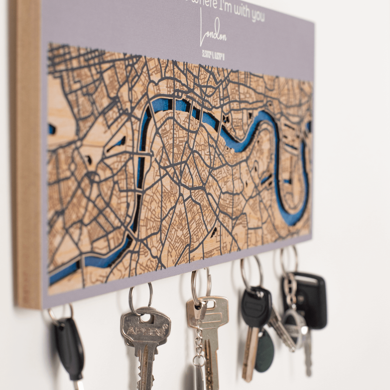 Wooden Key Holder Enjoy The Wood