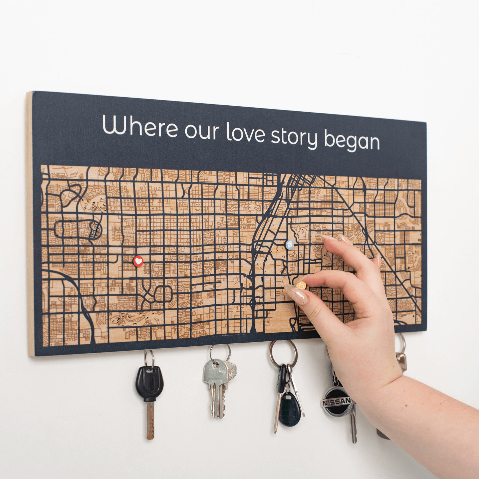 Wooden Key Holder Enjoy The Wood