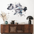 Wooden Map of Ukraine Terra Enjoy The Wood
