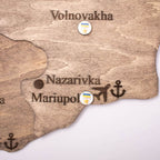 Wooden Map of Ukraine Terra Enjoy The Wood
