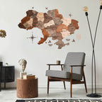 Wooden Map of Ukraine Nordik Enjoy The Wood