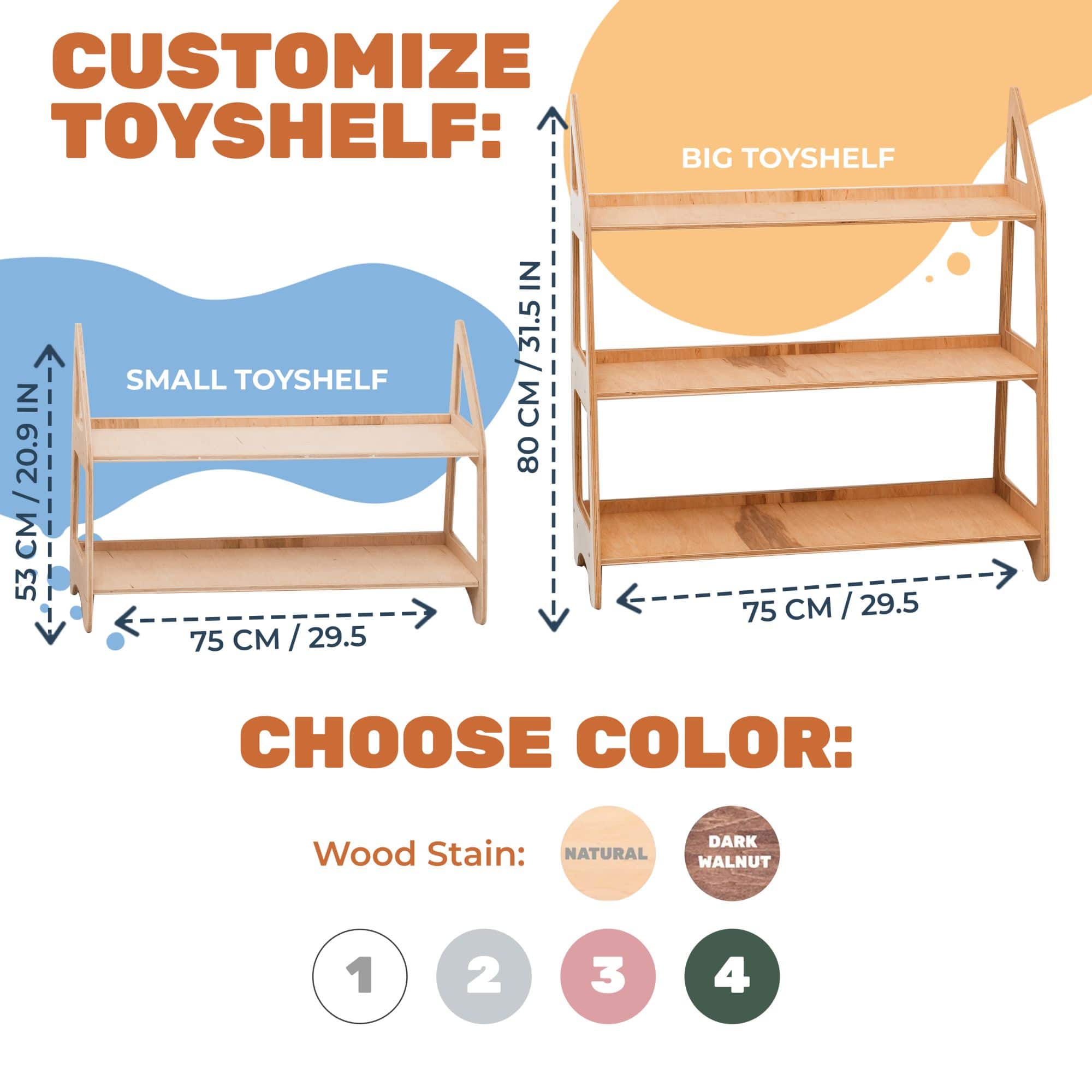 Montessori Toy Shelf - SJB-DIAMOND ELITES
