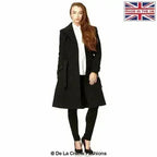 Wool Blend Double Breasted Coat (1201)