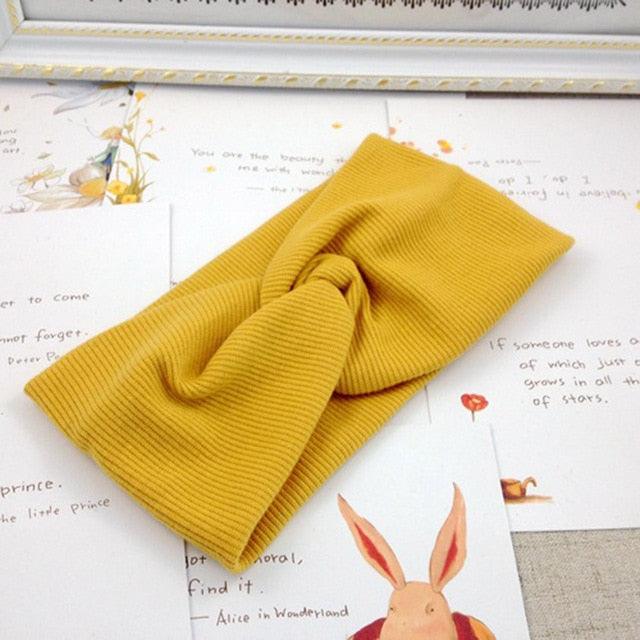 Woolen Cross Cross Top Knot Elastic Hair Bands for Women Soft Solid Color Turban Headbands Women Girls Gorgeous Hair Accessories For Women Stevvex