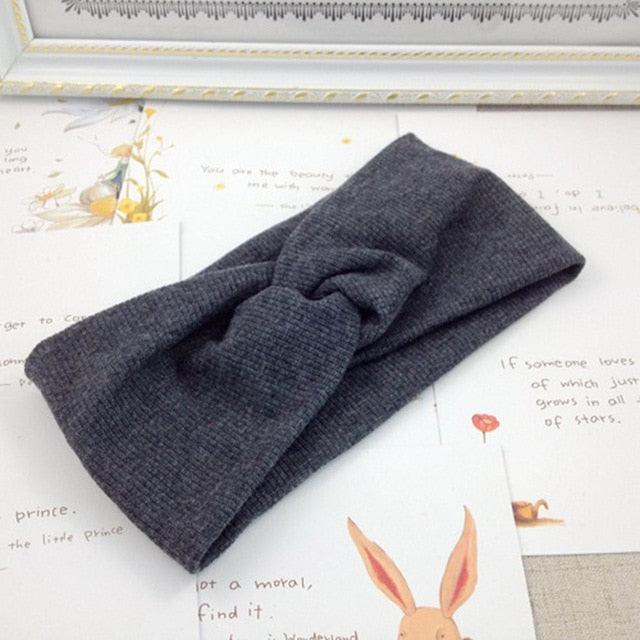 Woolen Cross Cross Top Knot Elastic Hair Bands for Women Soft Solid Color Turban Headbands Women Girls Gorgeous Hair Accessories For Women Stevvex
