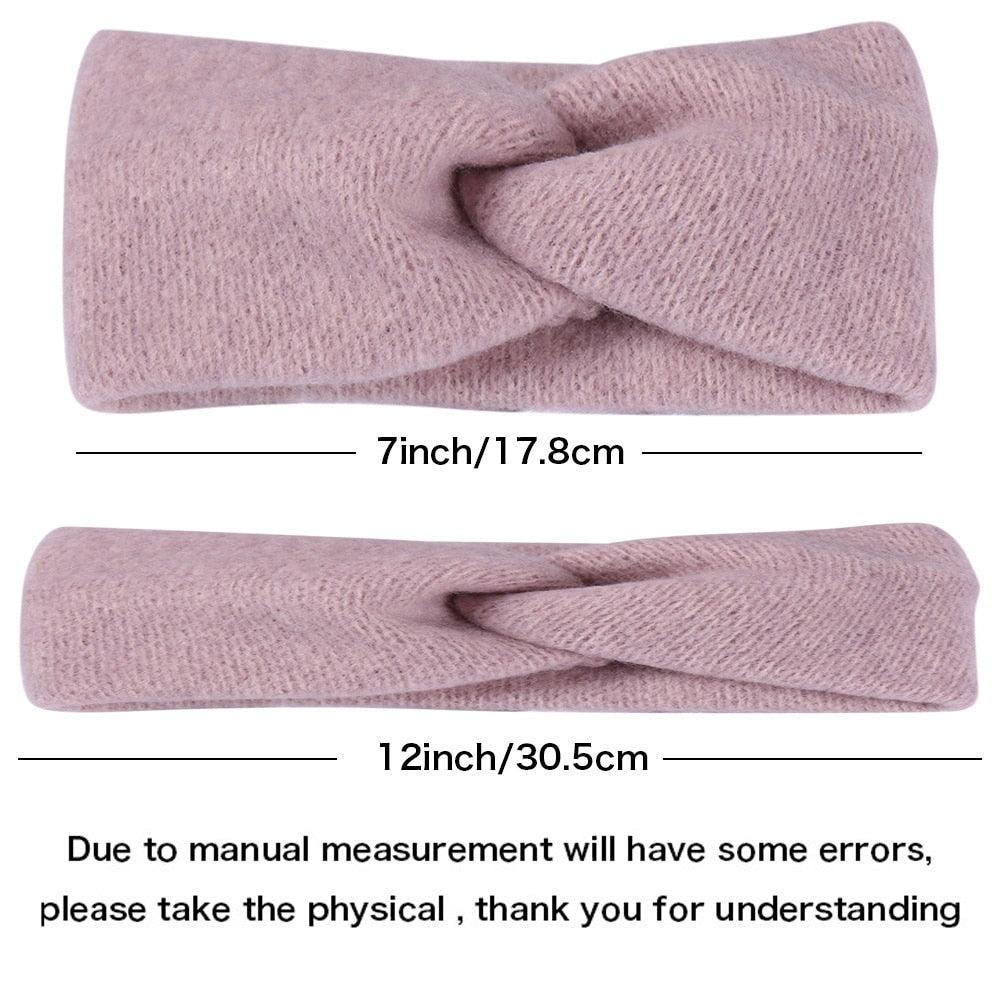 Woolen Cross Cross Top Knot Elastic Hair Bands for Women Soft Solid Color Turban Headbands Women Girls Gorgeous Hair Accessories For Women Stevvex