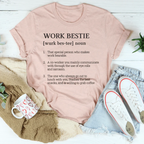 Work Bestie Definition Tee Peachy Sunday