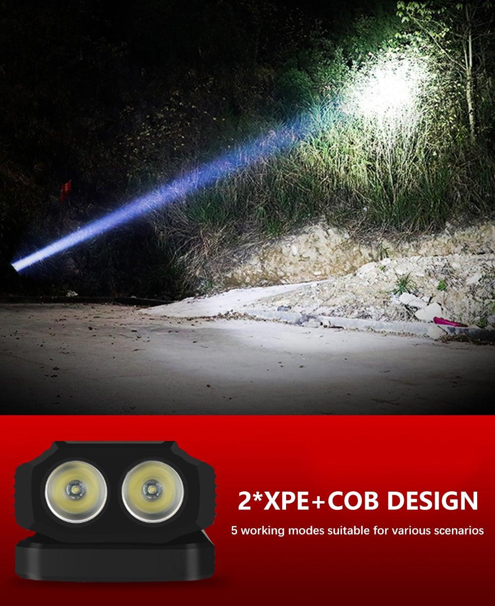 Work Light Rechargeable LED Camping Waterpoof Portable Multifunctional Adjustable USB Light Hanging Hook& Magnetic Base Flashlight For Hurricane Camping Hiking Riding Fishing Jogging Household Stevvex