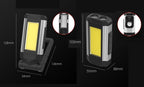 Work Light Rechargeable LED Camping Waterpoof Portable Multifunctional Adjustable USB Light Hanging Hook& Magnetic Base Flashlight For Hurricane Camping Hiking Riding Fishing Jogging Household Stevvex