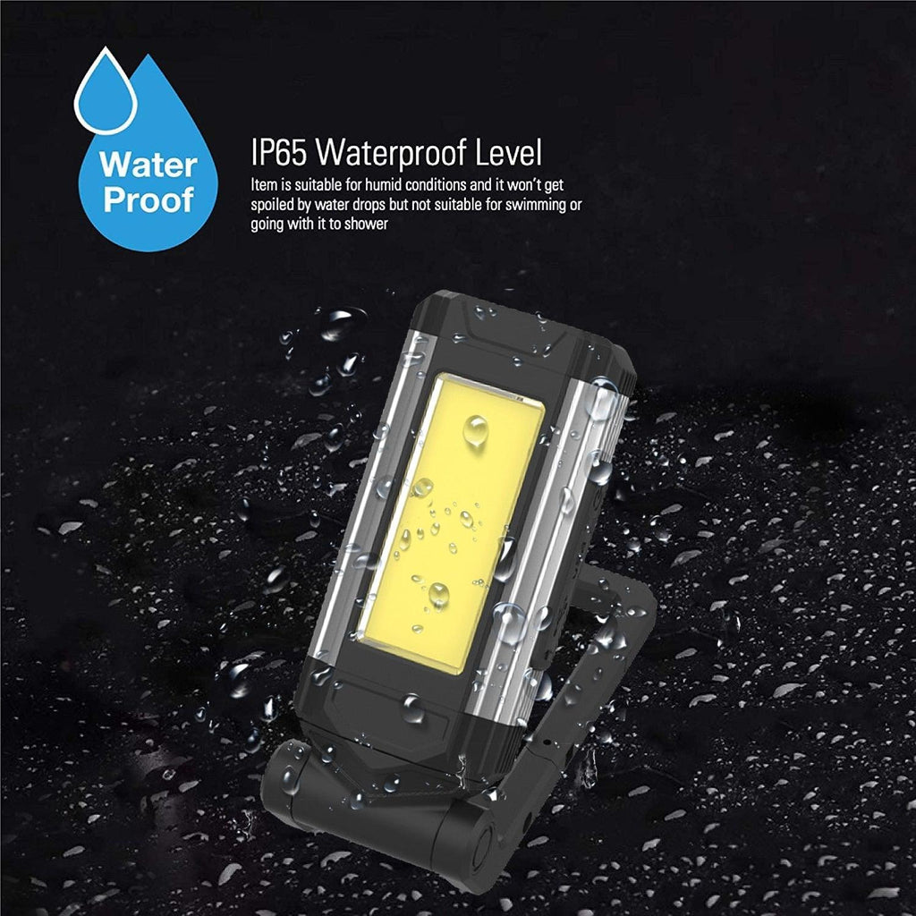 Work Light Rechargeable LED Camping Waterpoof Portable Multifunctional Adjustable USB Light Hanging Hook& Magnetic Base Flashlight For Hurricane Camping Hiking Riding Fishing Jogging Household Stevvex