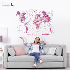 3D Wooden World Map Dream Enjoy The Wood