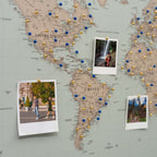 World Map on Canvas - Antique - SJB-DIAMOND ELITES