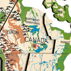 3D Wooden World Map Physical - SJB-DIAMOND ELITES