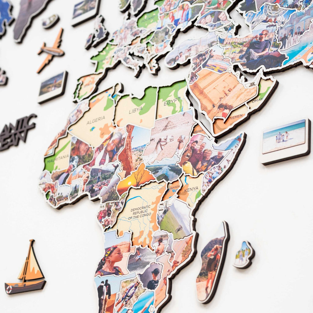 World Photo Map Physical - SJB-DIAMOND ELITES