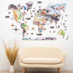 World Photo Map Physical - SJB-DIAMOND ELITES