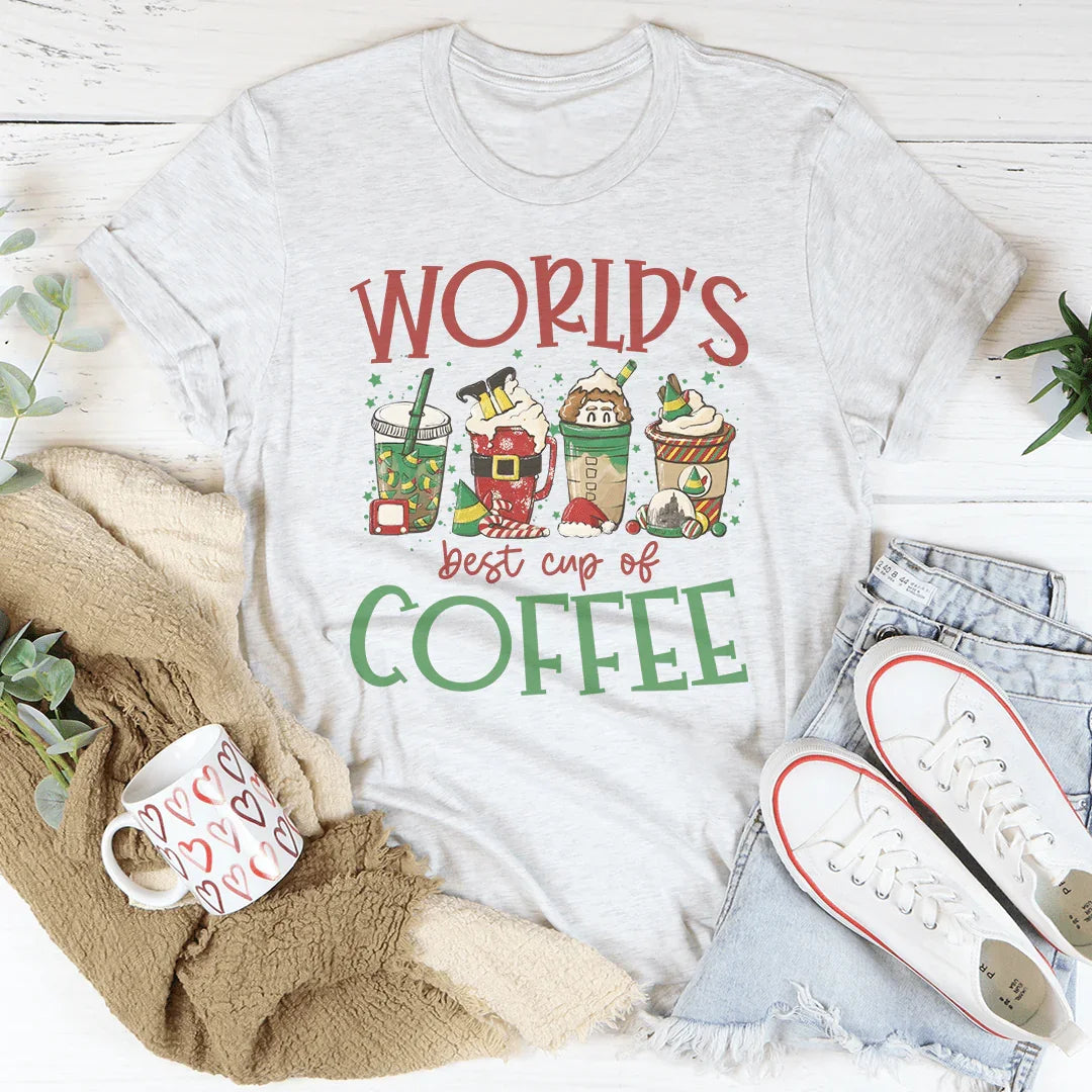World's Best Cup Of Coffee Tee Peachy Sunday