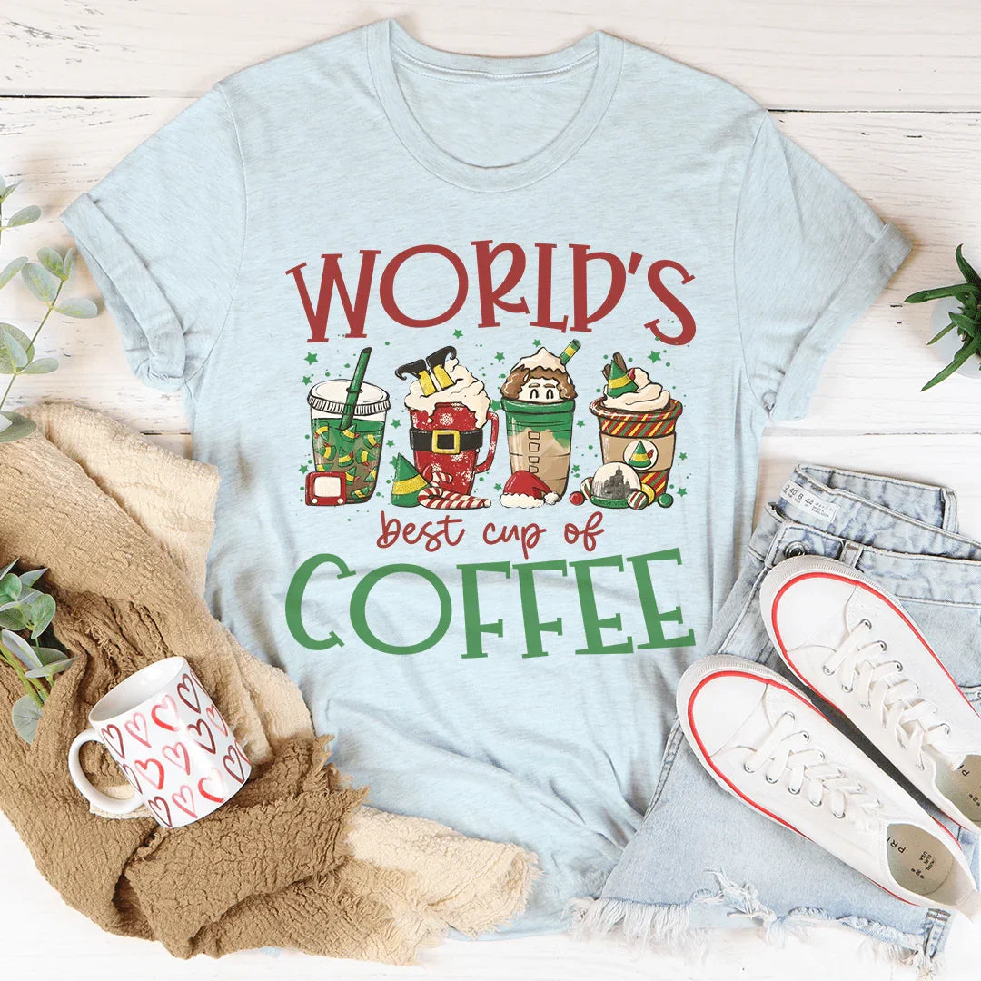 World's Best Cup Of Coffee Tee Peachy Sunday