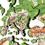 3D Wooden World Map Physical - SJB-DIAMOND ELITES