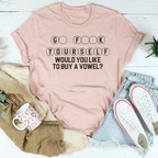 Would You Like To Buy A Vowel Tee Peachy Sunday