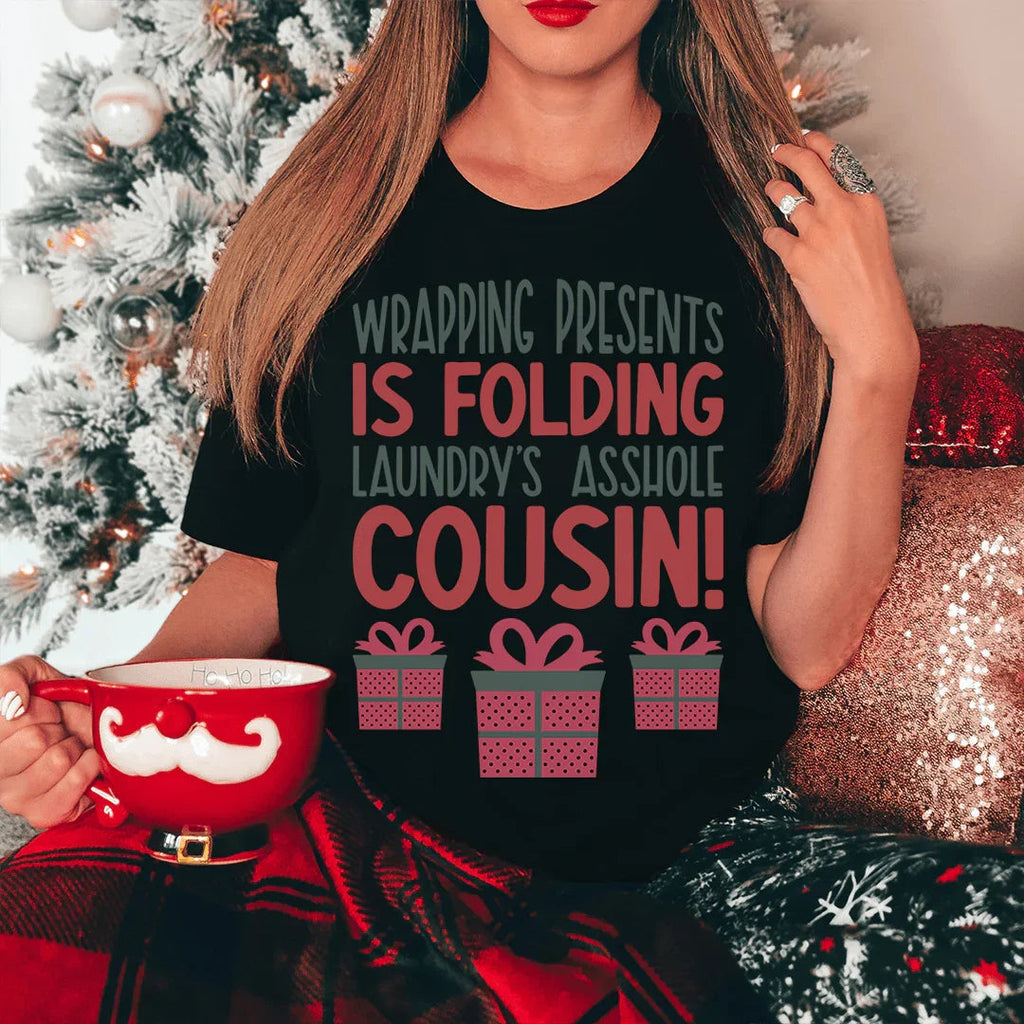Wrapping Presents Tee Peachy Sunday