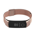 Wrist Strap Smart Wristband Metal Bracelet Band Compatible With Smart Watch Adjustable Stainless Steel Loop Mesh Magnetic Strap Replacement Wristbands Bracelet Fitness And Wellness Tracker For Women Men Stevvex