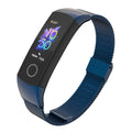 Wrist Strap Smart Wristband Metal Bracelet Band Compatible With Smart Watch Adjustable Stainless Steel Loop Mesh Magnetic Strap Replacement Wristbands Bracelet Fitness And Wellness Tracker For Women Men Stevvex