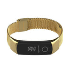 Wrist Strap Smart Wristband Metal Bracelet Band Compatible With Smart Watch Adjustable Stainless Steel Loop Mesh Magnetic Strap Replacement Wristbands Bracelet Fitness And Wellness Tracker For Women Men Stevvex